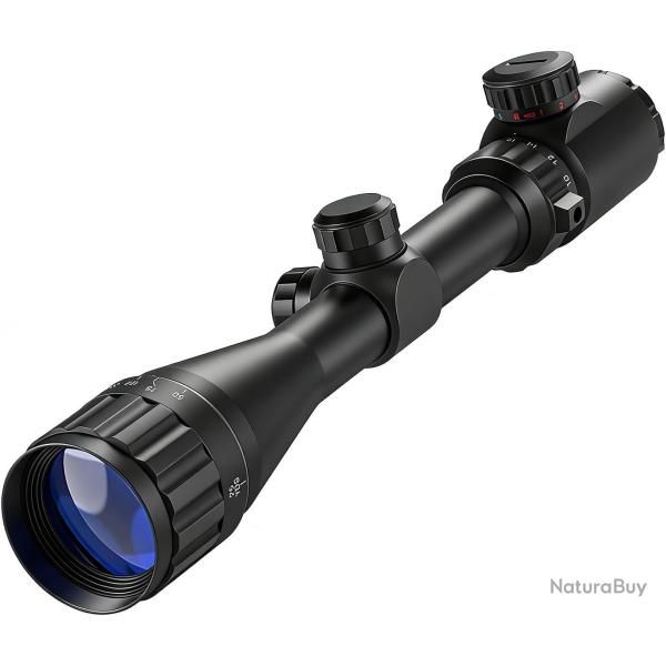 Lunette de Tir 4-16x40 AOE R�ticule Rouge/Vert 5 Intensit�s R�glage 1/4 MOA Supports 20mm Chasse