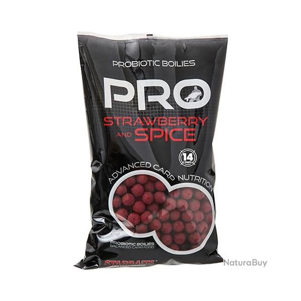 Bouillettes Starbaits Probiotic Strawberry & Spice 14mm 800g