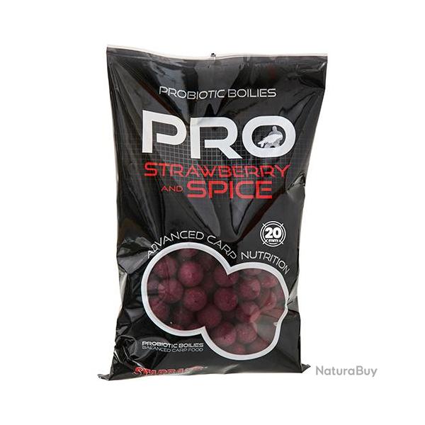 Bouillettes Starbaits Probiotic Strawberry & Spice 20mm 800g