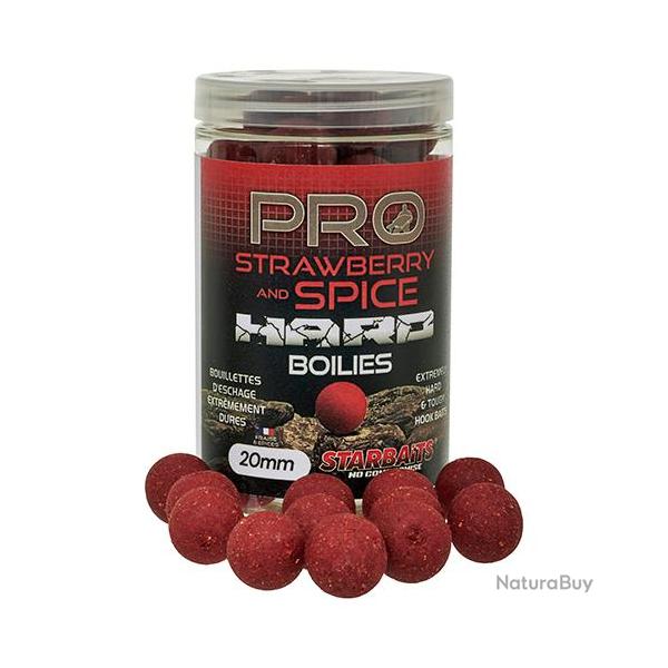 Bouillettes Starbaits Probiotic Strawberry & Spice Hard Baits 20mm 200g