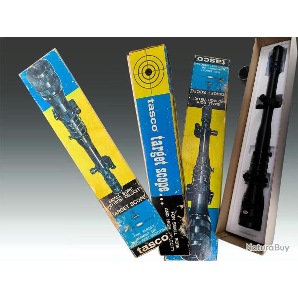 LONGUE DISTANCE LUNETTE OPTIQUE DE VISE VINTAGE 1969 MIAMI TASCO 705 TARGET SCOPE 6-16X40 U.S.A. XX