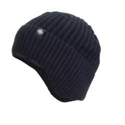 Bonnet Hiver Homme Tricoté Doublé Fausse Fourrure Ultra Chaud Anti-Froid, Cache-Oreilles Noir
