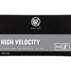 Balles 22LR Rws High Velocity