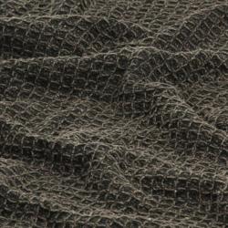 Couverture coton 160x210 cm anthracite marron douce décorative