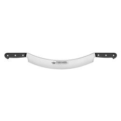 Bargoin Couteau à fromage courbe avec 2 poignées