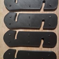 Lot de 4 Intercalaires (spacer) pour châssis MDT Oryx/XRS