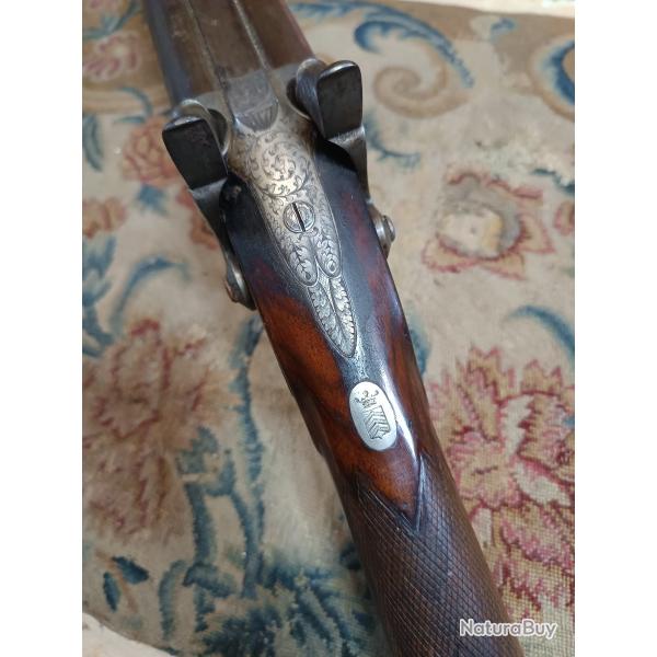 Fusil de chasse juxtapos� � percussion, armori�, vers 1850