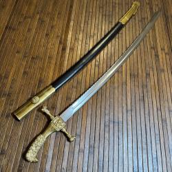 IMPOSANT SABRE DES SAPEURS D'INFANTERIE A LA TETE D'AIGLE PREMIER EMPIRE