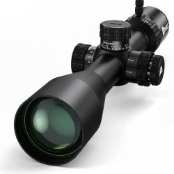 Lunette 5.5-27x50 FFP HD R&eacute;ticule Rouge Illumin&eacute; Parallaxe Lat&eacute;rale Tourelles Zero Stop