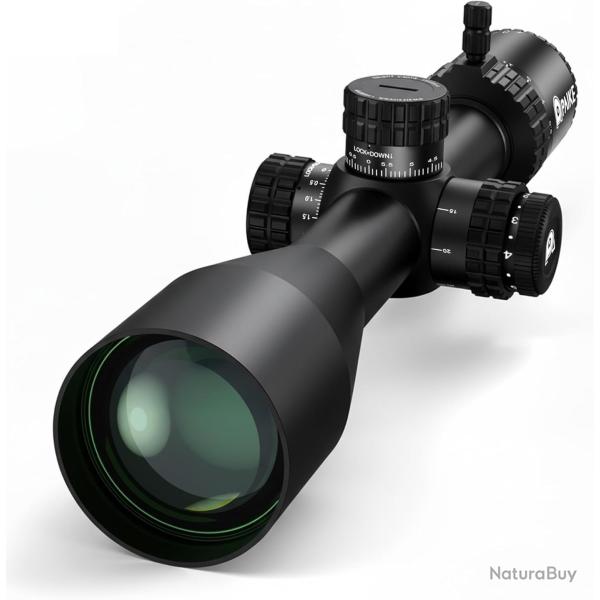 Lunette 5.5-27x50 FFP HD - R�ticule Rouge Illumin�, Parallaxe Lat�rale Tourelles Zero Stop