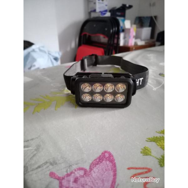 Lampe frontale 8 leds