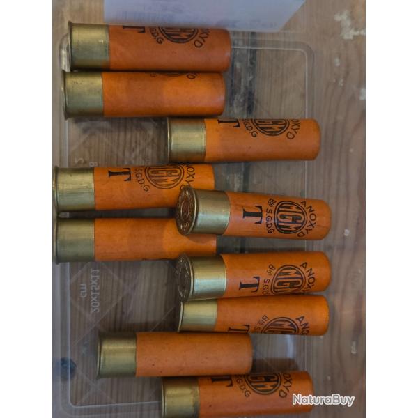 10 X cartouches calibre 20 poudre T anciennes