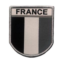 Ecussons brod&eacute; France r&eacute;glementaire - Gris
