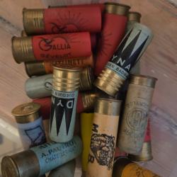 22 x cartouches calibres 12 anciennes