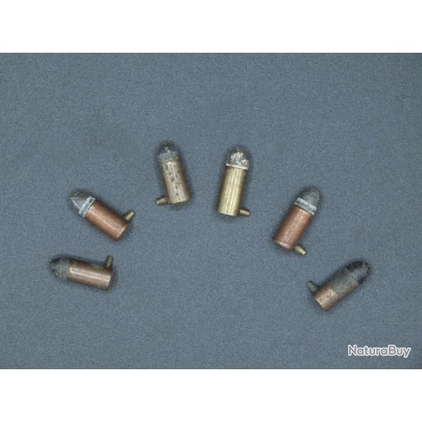 Lot de 6 cartouches cal.5mm  broches