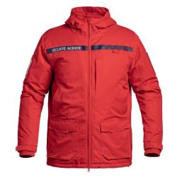Parka Hardshell SÉCU-ONE Sécurité Incendie rouge M
