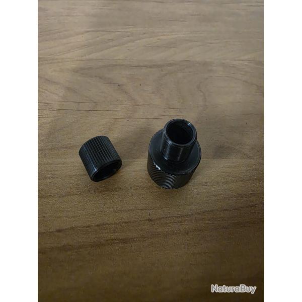 Adaptateur silencieux CZ Scorpion EVO 3 S1 M18x11/2x28 TPI (1/2UNEF) + Bague de protection