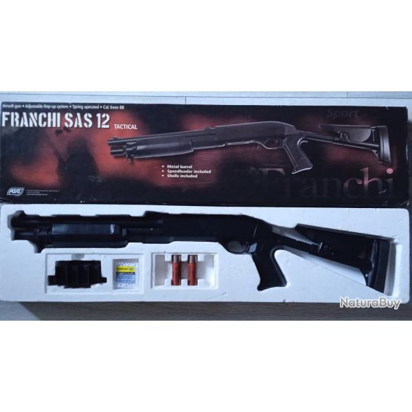 FUSIL  POMPE ASG AIRSOFT FRANCHI SAS 12 CAL6MM