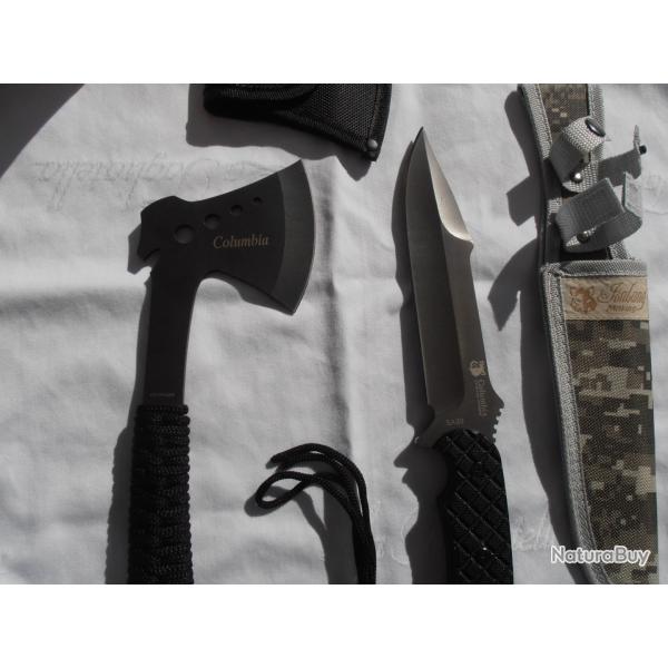 Set Columbia Couteau + petite Hachette neuf
