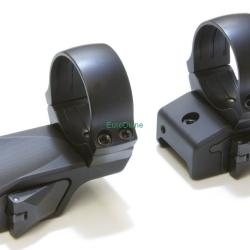 Paire de colliers amovibles de 34 mm pour rail weaver/ Picatinny avec déport de 25 hauteur=14 mm