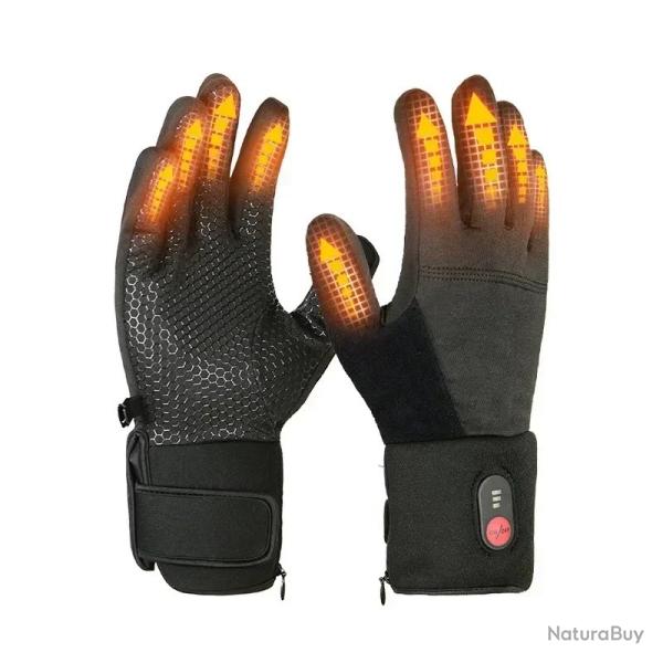 Gants Chauffants Homme Femme Hiver Chaud Ski Randonn�e �quitation Conduite Imperm�able Rechargeable