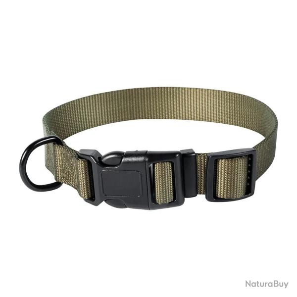 Collier polyester kaki r�glable 45cm
