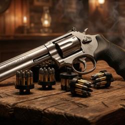 Ensemble de 5 speed loaders pour Smith & Wesson 617 avec bloc de chargement (revolver non inclus)