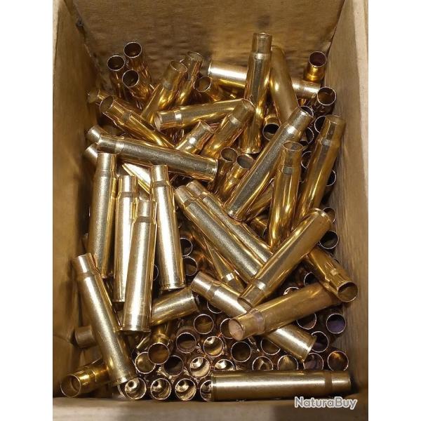 Lot de 128 �tuis 8x57JRS Norma, d�samorc�s, nettoy�s.