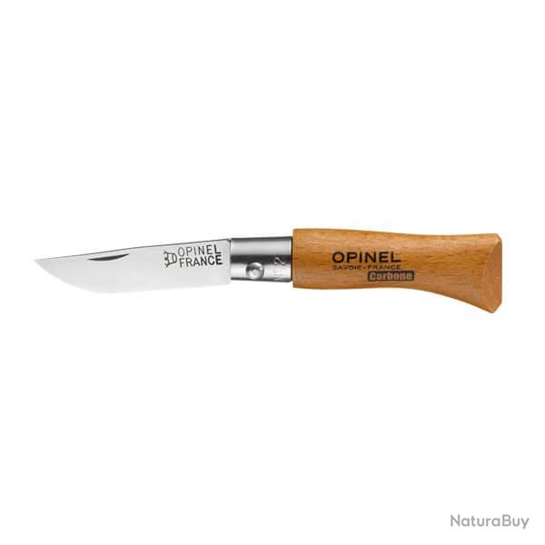 Couteau pliant Opinel N 02 "Tradition carbone"