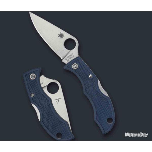 Couteau Spyderco Ladybug 3 Lame Acier CPM-SPY27 Manche FRN Cobalt Lockback Japan SCLPCBL3