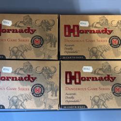 Lot 4 boîtes Hornady 9,3x62 286 gr SP-RP