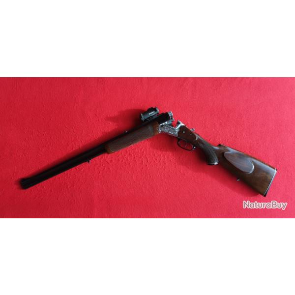 CARABINE  EXPRESS  SUPERPOSE  Fr.  Wilh.  HEYM,  calibre 7 x 65 R avec un viseur AIMPOINT Micro H2