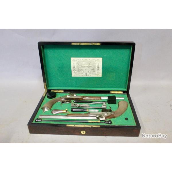 Coffret de pistolets de duels Verney Carron fr�res XIX�me