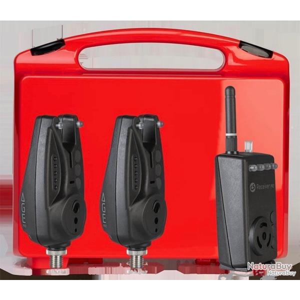 Coffret 2 D�tecteur De Touche Carpsounder Age Pro + Centrale. AGEPRO-BK-FS2