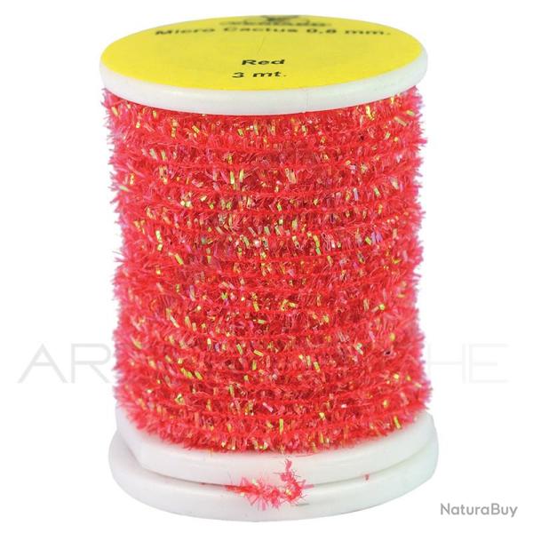 Chenille Micro Cactus 0.8mm Rouge