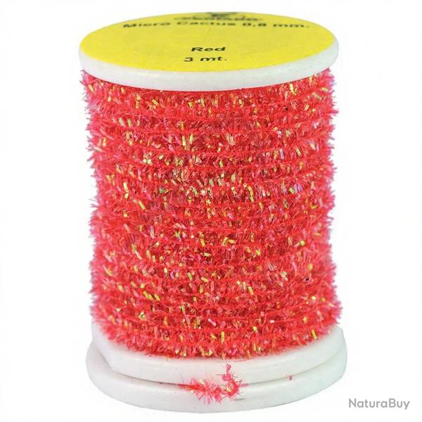 Chenille Micro Cactus 0.8mm Rouge