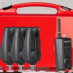 Coffret 3 Détecteur De Touche Carpsounder Age Pro + Centrale. AGEPRO-BK-FS3