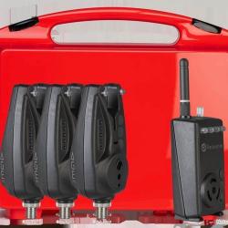 Coffret 3 D&eacute;tecteur De Touche Carpsounder Age Pro + Centrale. AGEPRO-BK-FS3