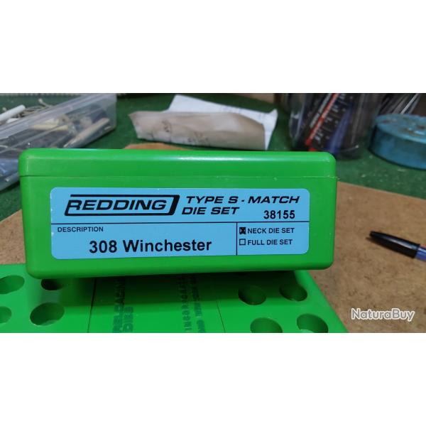Outils REDDING 308 winchester type s Match 38155 neck die set