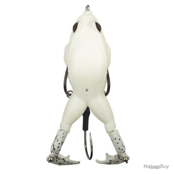 Leurre Souple Lunkerhunt Prop Frog 9cm Pearl