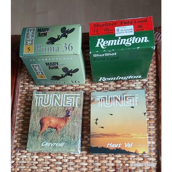 LOT DE CARTOUCHES DE CHASSE