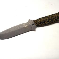 Couteau Wildsteer Tarasco Manche paracorde Lame finiton Stonewash Edition limitée 20 ANS