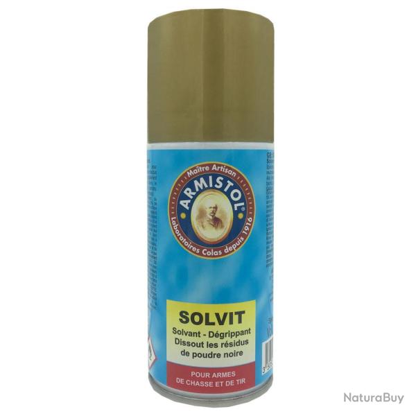 A�rosol solvant poudres et d�plombant sp�cial poudre noire SOLVIT Armistol 150ml