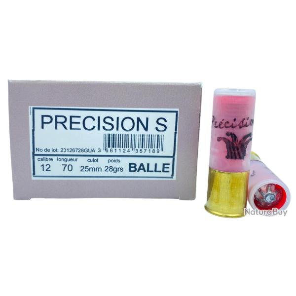 BOITE DE 10 CARTOUCHES JOCKER PRECISION S GALBO 28G CAL.12/70 BALLE