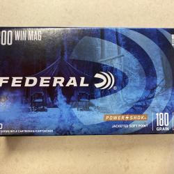 Vends munition FÉDÉRAL cal.300wmag Soft Point 180gr Power Shok