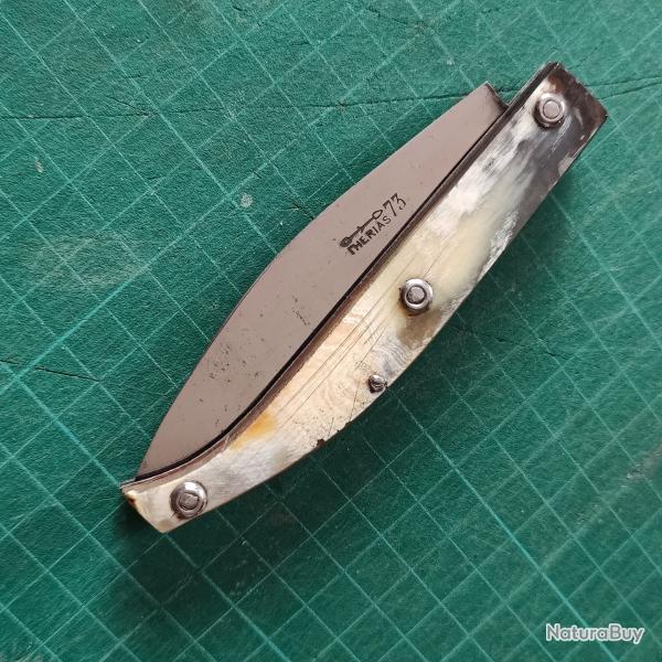 Couteau canif THERIAS Neuf de Stock, ancienne fabrication 1 lame corne
