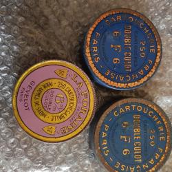 Lot de 3 boites anciennes 6mm