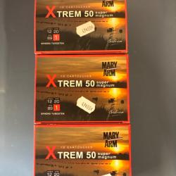 Lot 3 boîtes Mary Arm Xtrem 50 super Magnum 12/89 Tungsten plomb 1