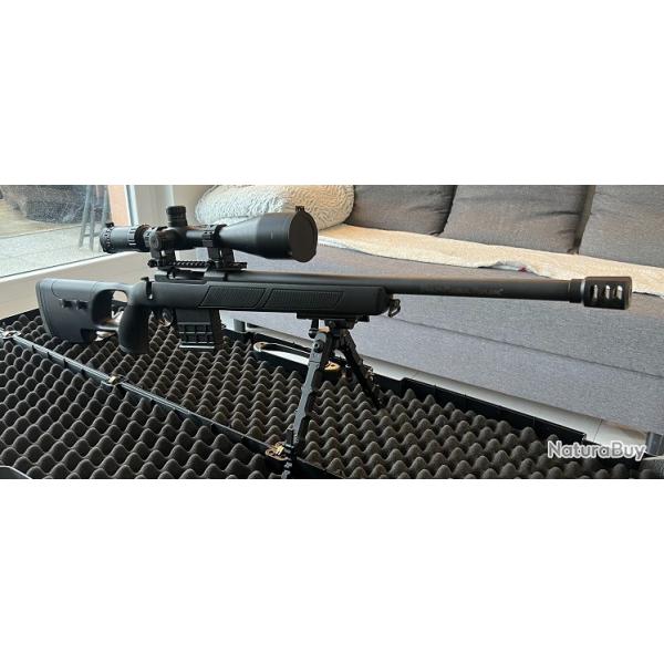 Carabine SABATTI URBAN SNIPER calibre 308, lunette Sidewinder 30 SF 6-24x56 20x 1/2 Mil Dot