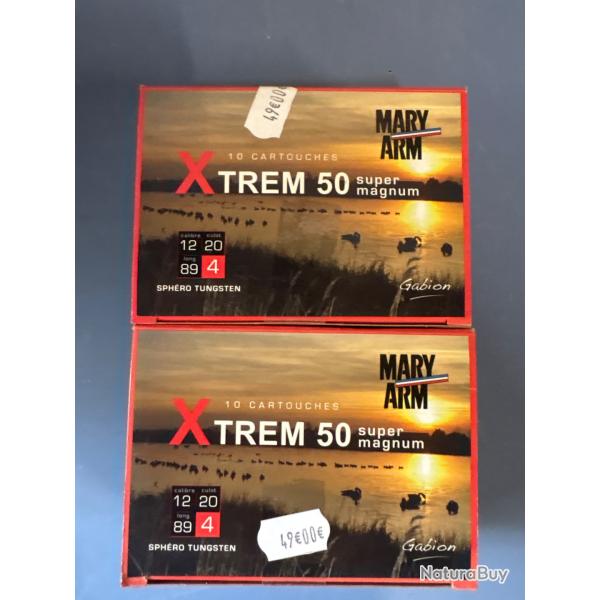Lot 2 botes Xtrem 50 Mary Arm Sphero Tungsten 12/89 plomb 4